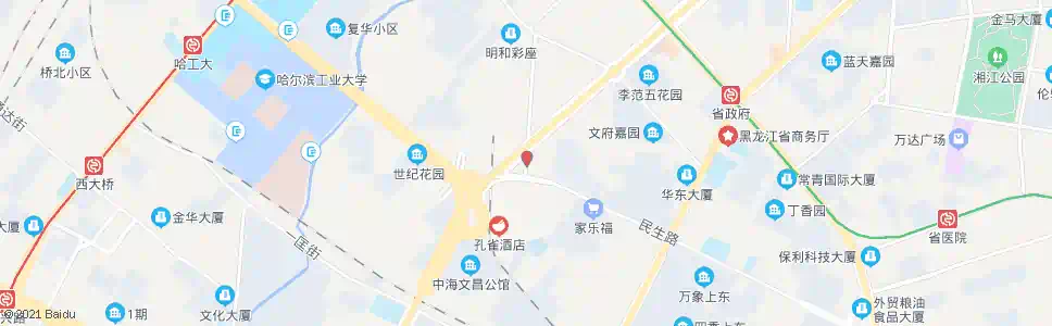 哈尔滨万嘉诚商场_公交站地图_哈尔滨公交_妙搜公交查询2025
