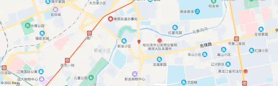 哈尔滨奔马汽配城(先锋路)_公交站地图_哈尔滨公交_妙搜公交查询2025