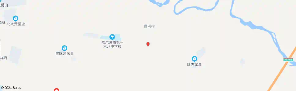 哈尔滨靠河村口_公交站地图_哈尔滨公交_妙搜公交查询2025