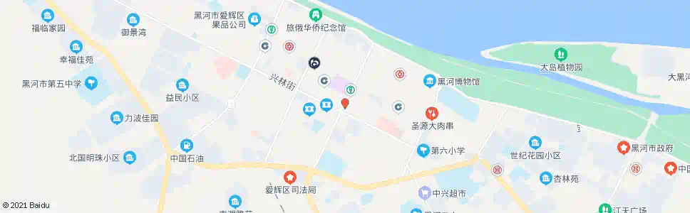 黑河兴化市场_公交站地图_黑河公交_妙搜公交查询2025