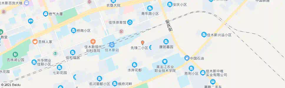 佳木斯铁路二小区_公交站地图_佳木斯公交_妙搜公交查询2025