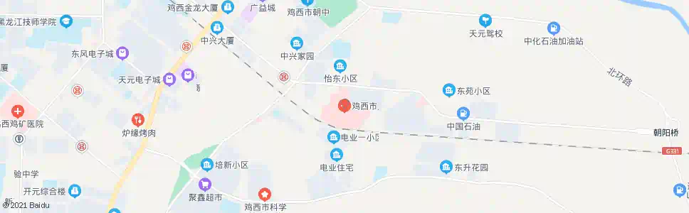 鸡西卫校门诊_公交站地图_鸡西公交_妙搜公交查询2025