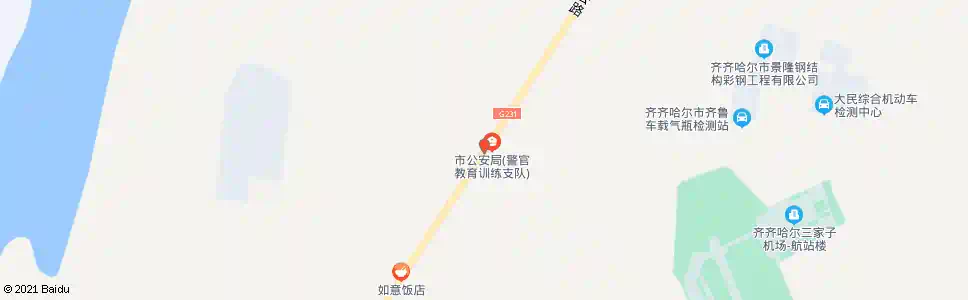 齐齐哈尔航校_公交站地图_齐齐哈尔公交_妙搜公交查询2025