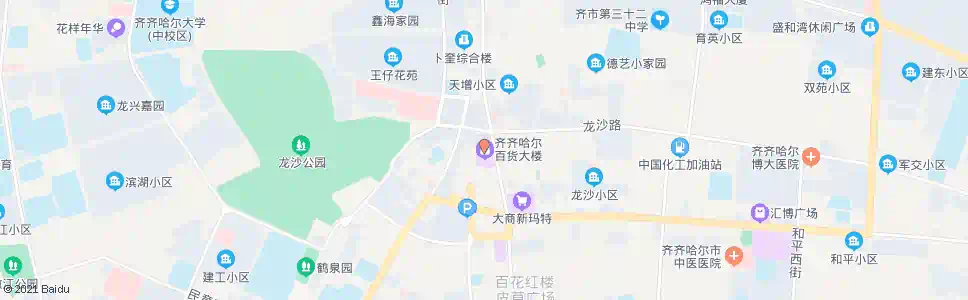 齐齐哈尔百货大楼_公交站地图_齐齐哈尔公交_妙搜公交查询2025