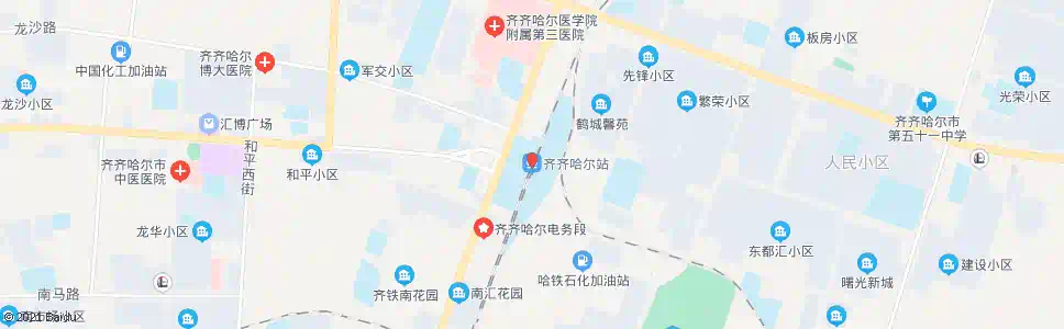 齐齐哈尔肉联厂_公交站地图_齐齐哈尔公交_妙搜公交查询2025