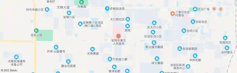 安阳五医院_公交站地图_安阳公交_妙搜公交查询2025