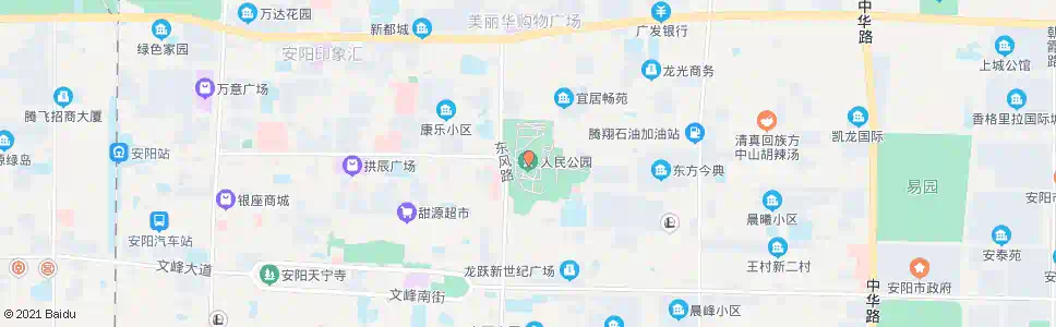 安阳人民公园_公交站地图_安阳公交_妙搜公交查询2025