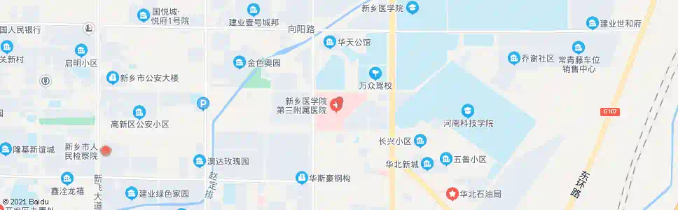 新乡三院_公交站地图_新乡公交_妙搜公交查询2025