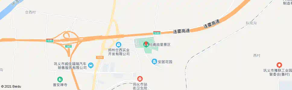 郑州杜甫故里_公交站地图_郑州公交_妙搜公交查询2025