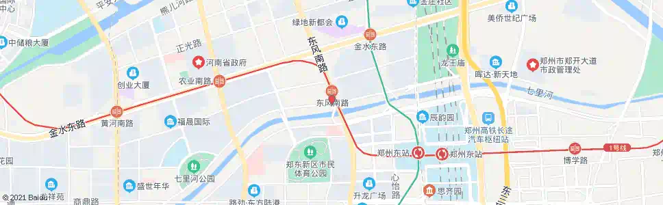 郑州七里河北路东风南路_公交站地图_郑州公交_妙搜公交查询2025
