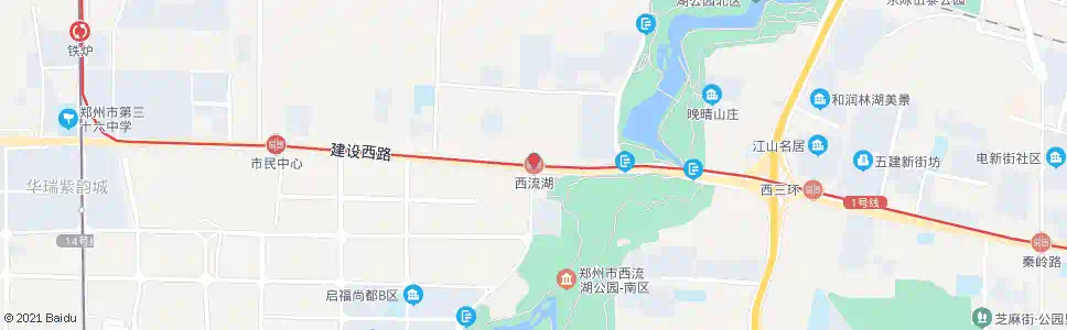 郑州化工路西流湖_公交站地图_郑州公交_妙搜公交查询2025