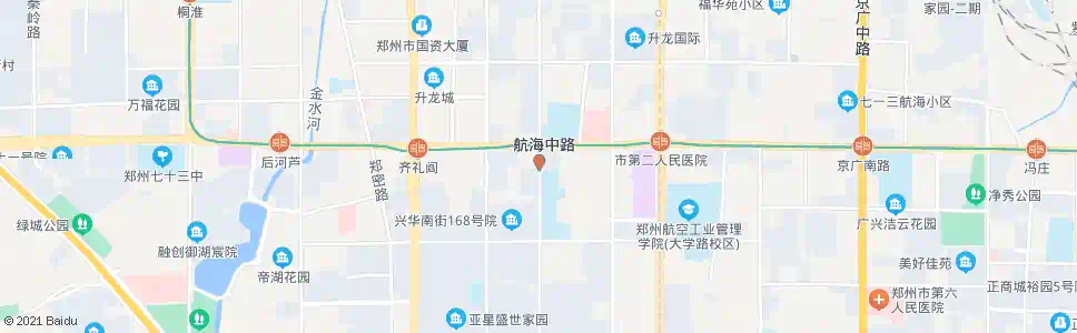 郑州淮南街航海路_公交站地图_郑州公交_妙搜公交查询2025