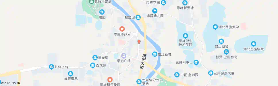 恩施福星城_公交站地图_恩施公交_妙搜公交查询2025