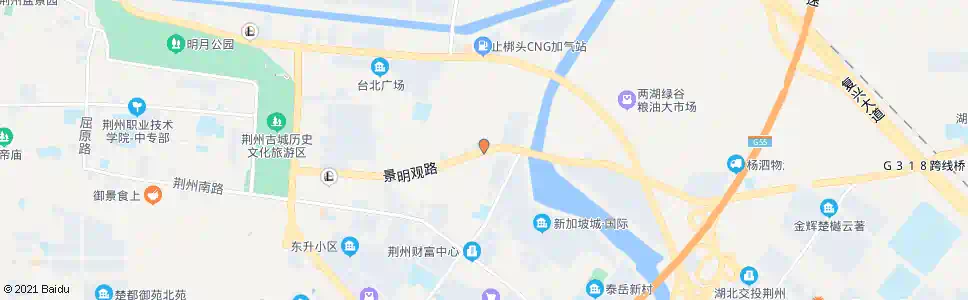 荆州草市_公交站地图_荆州公交_妙搜公交查询2025