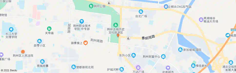 荆州金凤广场_公交站地图_荆州公交_妙搜公交查询2025