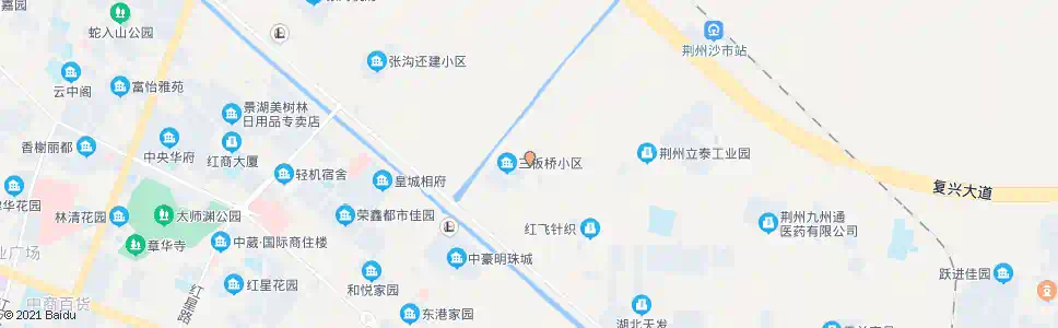 荆州三板桥_公交站地图_荆州公交_妙搜公交查询2025