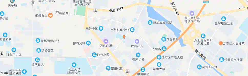 荆州五德路_公交站地图_荆州公交_妙搜公交查询2025