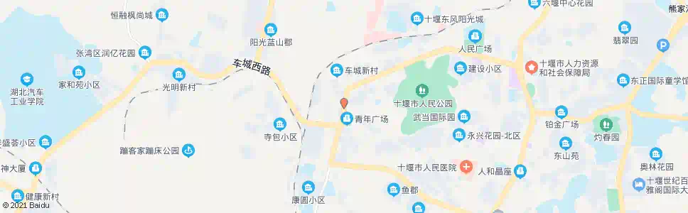 十堰青年广场_公交站地图_十堰公交_妙搜公交查询2025
