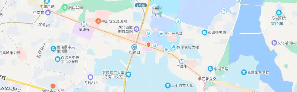 武汉珞喻路地铁街道口站_公交站地图_武汉公交_妙搜公交查询2025