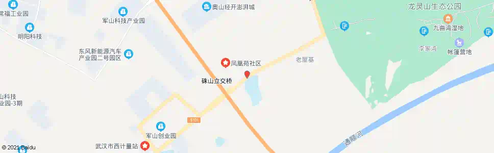 武汉黄陵大道凤凰村_公交站地图_武汉公交_妙搜公交查询2025