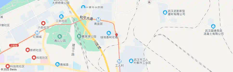 武汉工人村路丝茅墩_公交站地图_武汉公交_妙搜公交查询2025