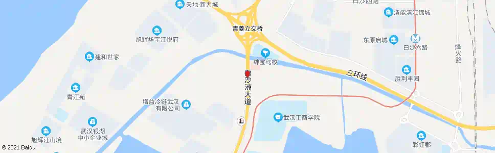武汉白沙洲大道农产品市场_公交站地图_武汉公交_妙搜公交查询2025