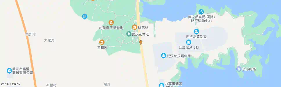 武汉知音湖大道世贸龙湾_公交站地图_武汉公交_妙搜公交查询2025