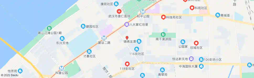 武汉建设三路43街坊_公交站地图_武汉公交_妙搜公交查询2025