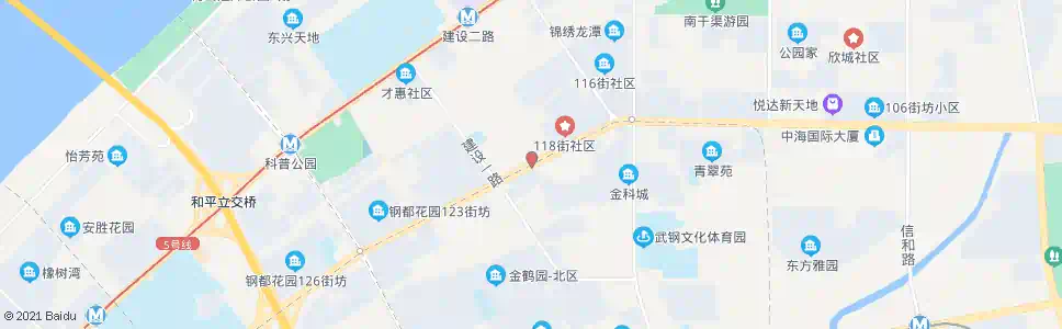 武汉友谊大道钢洲花园_公交站地图_武汉公交_妙搜公交查询2025