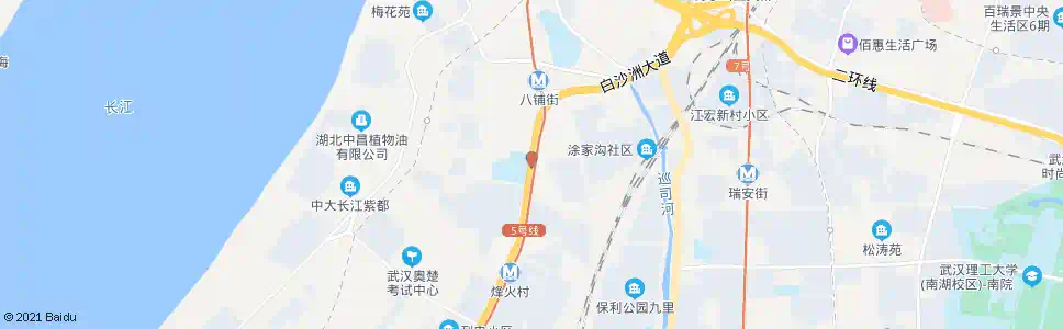 武汉白沙洲大道江民路_公交站地图_武汉公交_妙搜公交查询2025