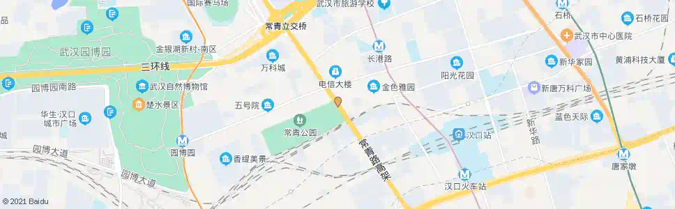 武汉常青路常青公园_公交站地图_武汉公交_妙搜公交查询2025