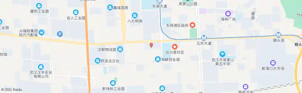 武汉东西湖大道荷包好六大队_公交站地图_武汉公交_妙搜公交查询2025