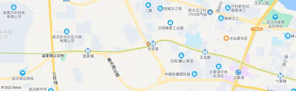 武汉汉阳大道永安堂_公交站地图_武汉公交_妙搜公交查询2025