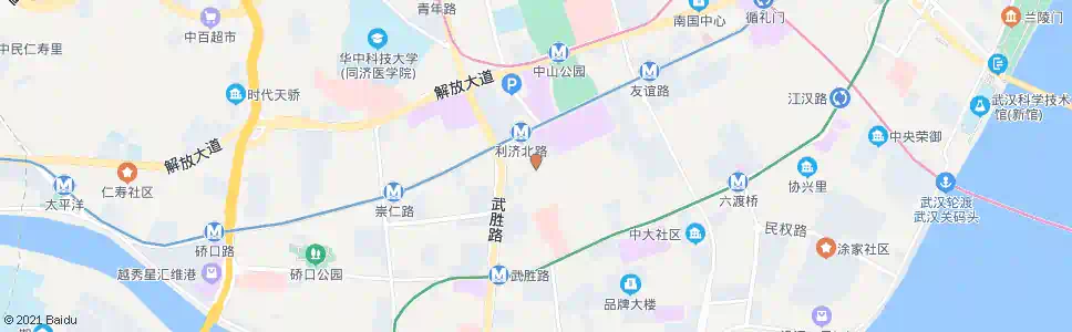 武汉顺道街利济北路_公交站地图_武汉公交_妙搜公交查询2025