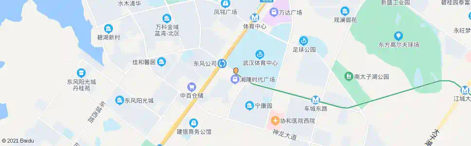 武汉车城北路地铁东风公司站_公交站地图_武汉公交_妙搜公交查询2025