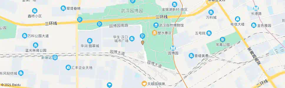 武汉园博园西路园博园南门_公交站地图_武汉公交_妙搜公交查询2025