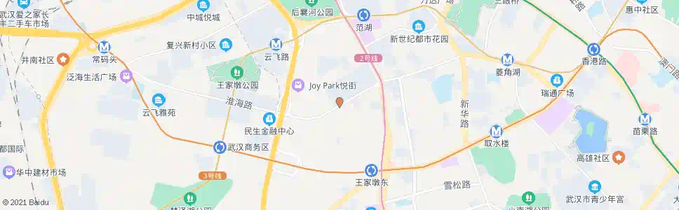 武汉淮海路云杉路_公交站地图_武汉公交_妙搜公交查询2025