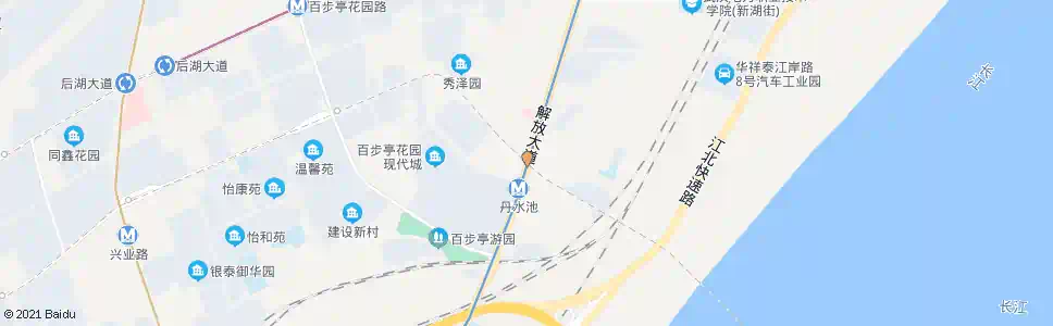 武汉解放大道丹水池_公交站地图_武汉公交_妙搜公交查询2025
