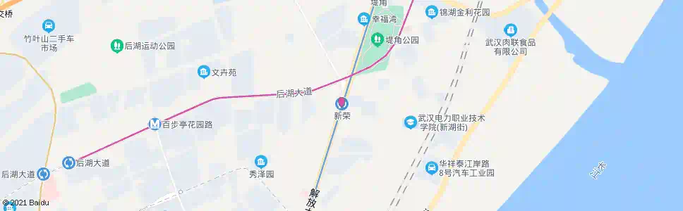 武汉解放大道新荣村_公交站地图_武汉公交_妙搜公交查询2025