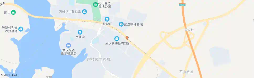 武汉花城大道软件新城_公交站地图_武汉公交_妙搜公交查询2025