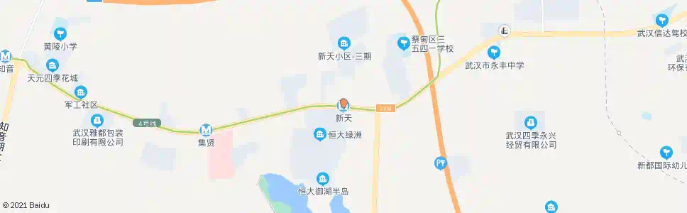武汉汉阳大道新天_公交站地图_武汉公交_妙搜公交查询2025