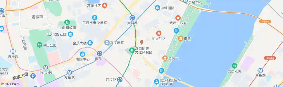 武汉中山大道大智路_公交站地图_武汉公交_妙搜公交查询2025