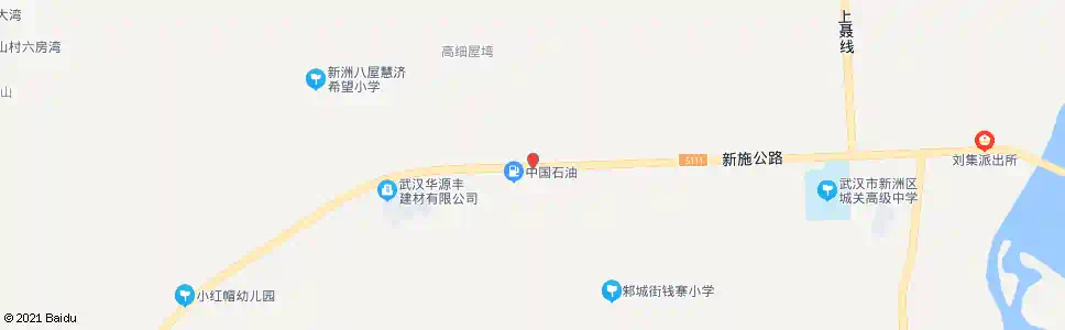 武汉新施公路陶刘村_公交站地图_武汉公交_妙搜公交查询2025