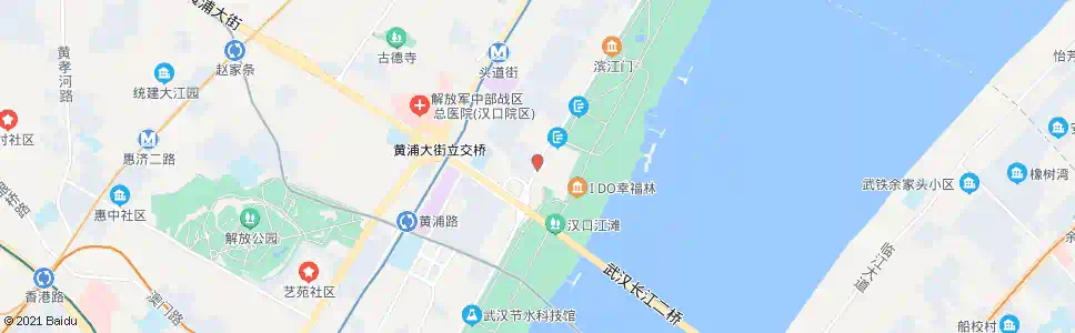 武汉沿江大道黄浦大街_公交站地图_武汉公交_妙搜公交查询2025