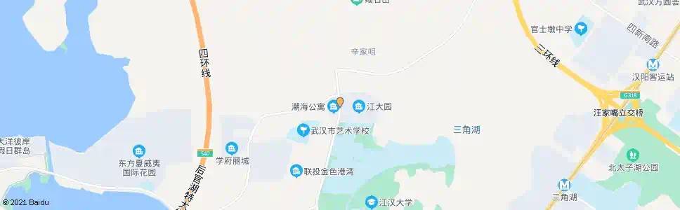 武汉潮海村_公交站地图_武汉公交_妙搜公交查询2025