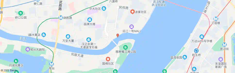 武汉汉口集家嘴码头_公交站地图_武汉公交_妙搜公交查询2025