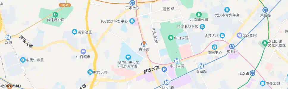 武汉青年路地铁青年路站_公交站地图_武汉公交_妙搜公交查询2025