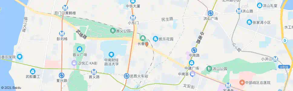 武汉武珞路大东门_公交站地图_武汉公交_妙搜公交查询2025