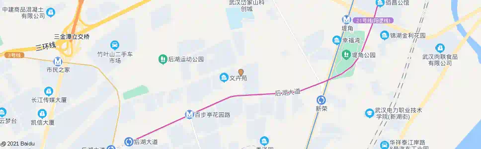 武汉百步亭路幸福路_公交站地图_武汉公交_妙搜公交查询2025