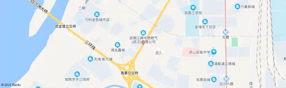 武汉白沙洲大道凌吴墩_公交站地图_武汉公交_妙搜公交查询2025
